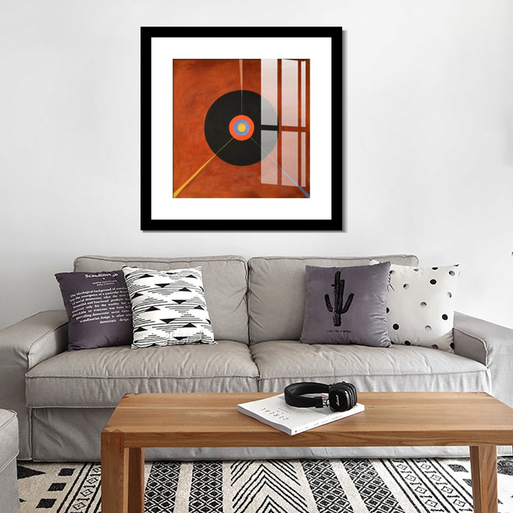 INVIN ART Framed Canvas Giclee Print Art The Swan No.18 by Hilma Af Klint Wall Art