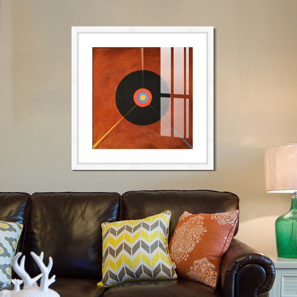 INVIN ART Framed Canvas Giclee Print Art The Swan No.18 by Hilma Af Klint Wall Art