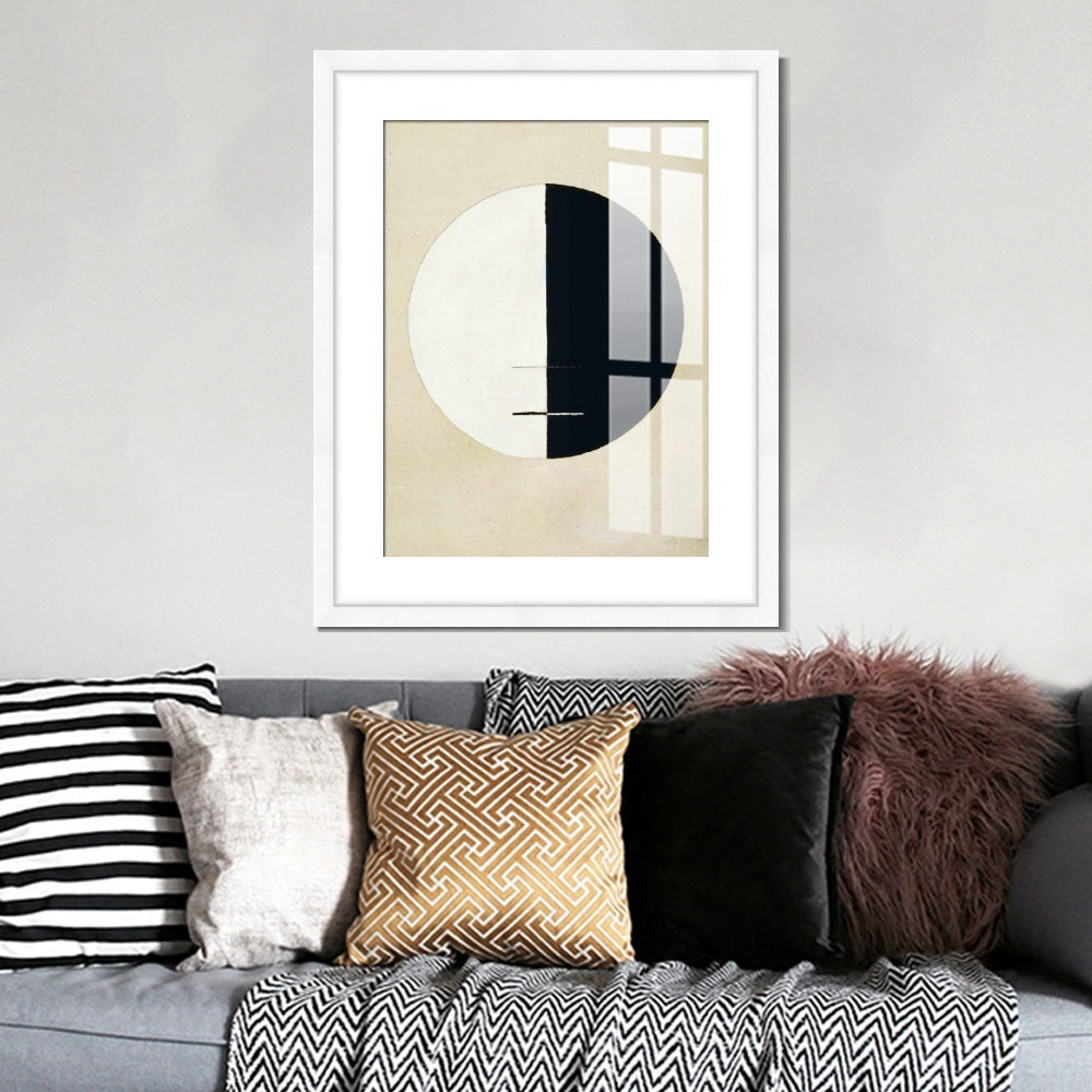 INVIN ART Framed Canvas Giclee Print Art Buddha's Standpoint Earthly Life by Hilma Af Klint Wall Art