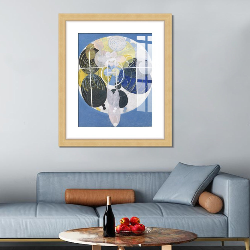 INVIN ART Framed Print Canvas Giclee Art Figure No. 5 Group 3 Series wu,1907 by Hilma Af Klint Wall Art Office