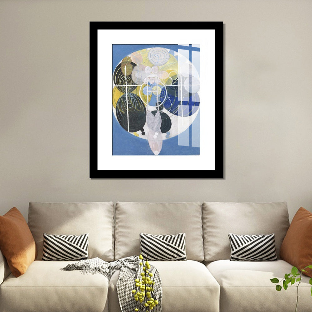 INVIN ART Framed Print Canvas Giclee Art Figure No. 5 Group 3 Series wu,1907 by Hilma Af Klint Wall Art Office