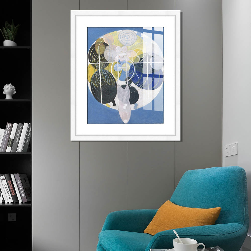 INVIN ART Framed Print Canvas Giclee Art Figure No. 5 Group 3 Series wu,1907 by Hilma Af Klint Wall Art Office