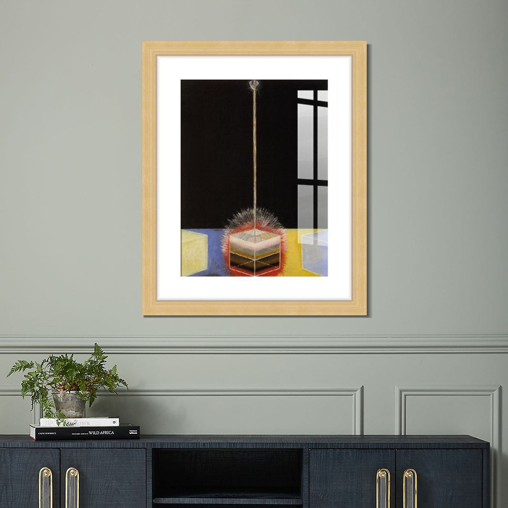 INVIN ART Framed Print Canvas Giclee Art Group-ix No.3 The Dove, 1915 by Hilma Af Klint Wall Art Office
