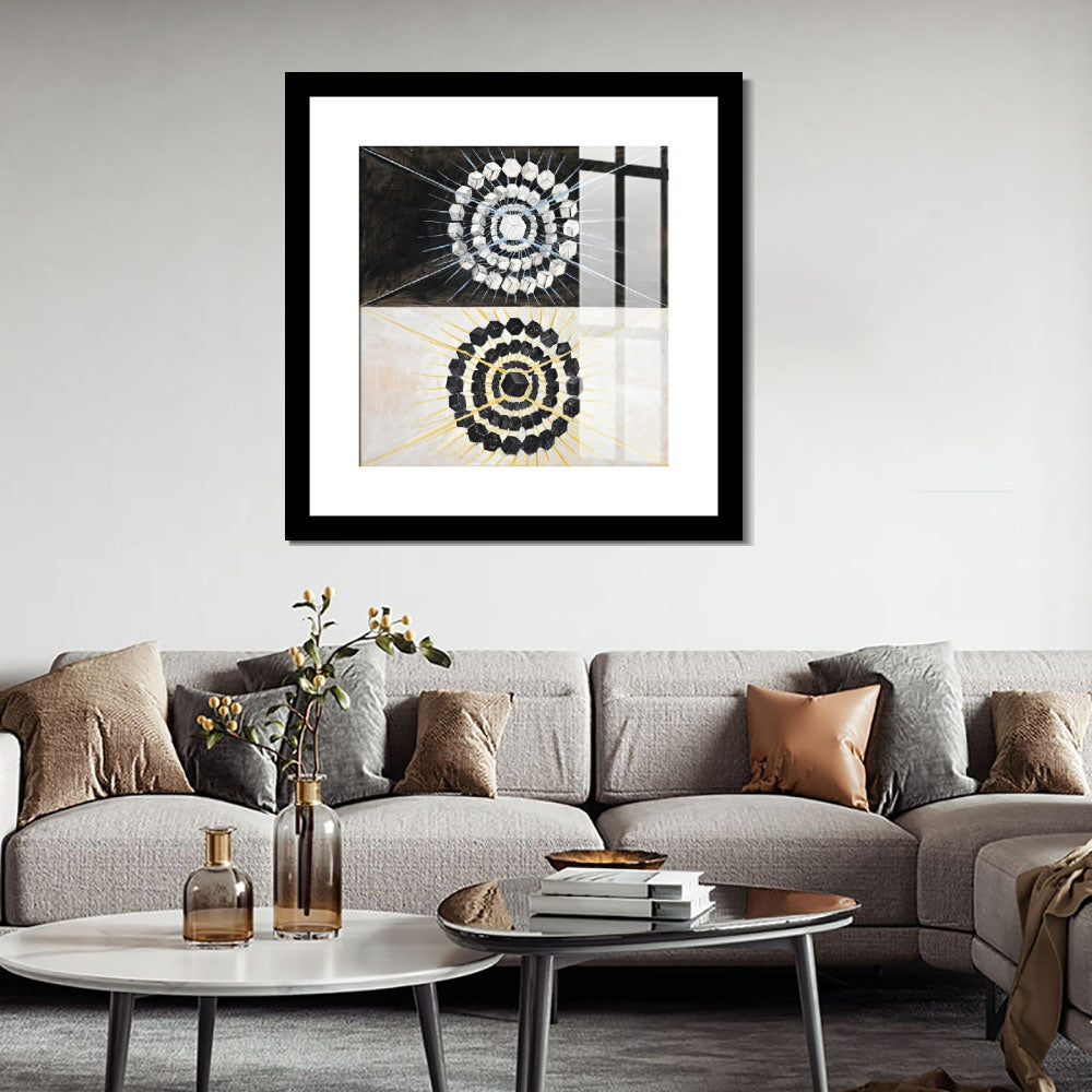 INVIN ART Framed Print Canvas Giclee Art Group ix Suw No 8 The Swan No.8,1915 by Hilma Af Klint Wall Art Office