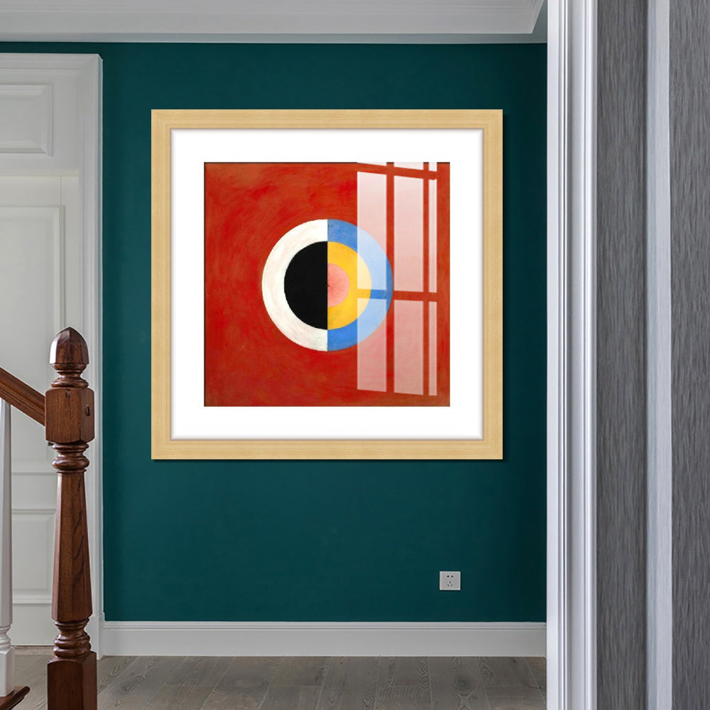INVIN ART Framed Print Canvas Giclee Art Group Ix Suw No.17 1915 The Swan No.17,1915 by Hilma Af Klint Wall Art Office
