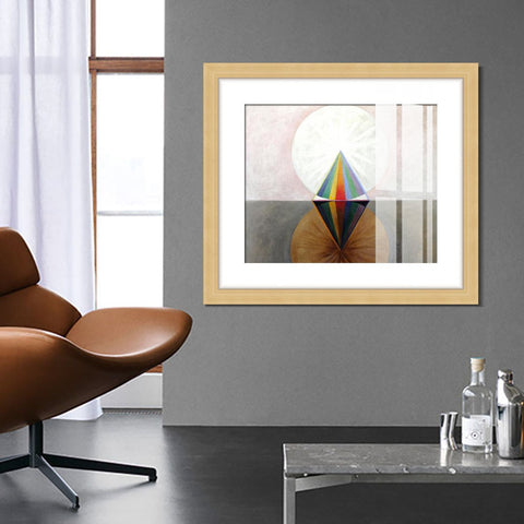 INVIN ART Framed Print Canvas Giclee Art Group Ix Swan No 12,1915 by Hilma Af Klint Wall Art Office Living Room Home Decorations