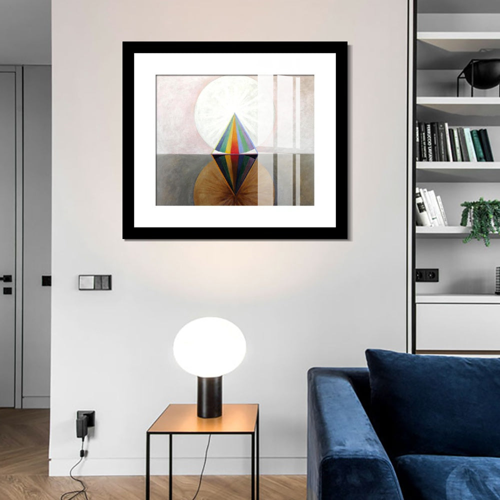 INVIN ART Framed Print Canvas Giclee Art Group Ix Swan No 12,1915 by Hilma Af Klint Wall Art Office