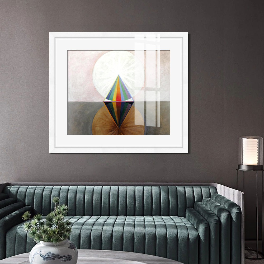 INVIN ART Framed Print Canvas Giclee Art Group Ix Swan No 12,1915 by Hilma Af Klint Wall Art Office