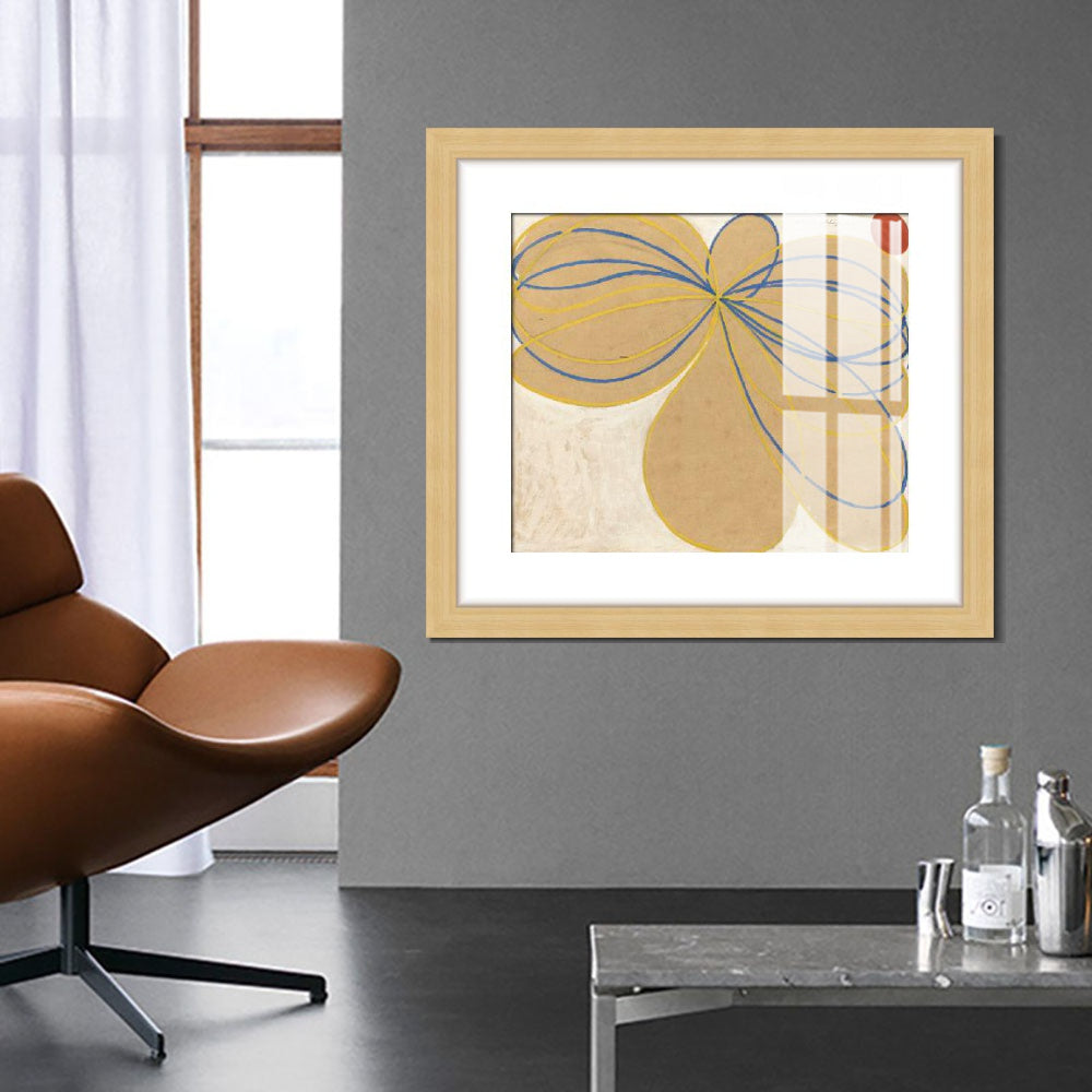 INVIN ART Framed Print Canvas Giclee Art the seven-pointed star no.1,1908 by Hilma Af Klint Wall Art Office
