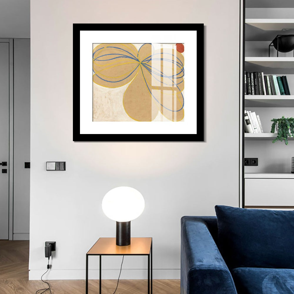 INVIN ART Framed Print Canvas Giclee Art the seven-pointed star no.1,1908 by Hilma Af Klint Wall Art Office
