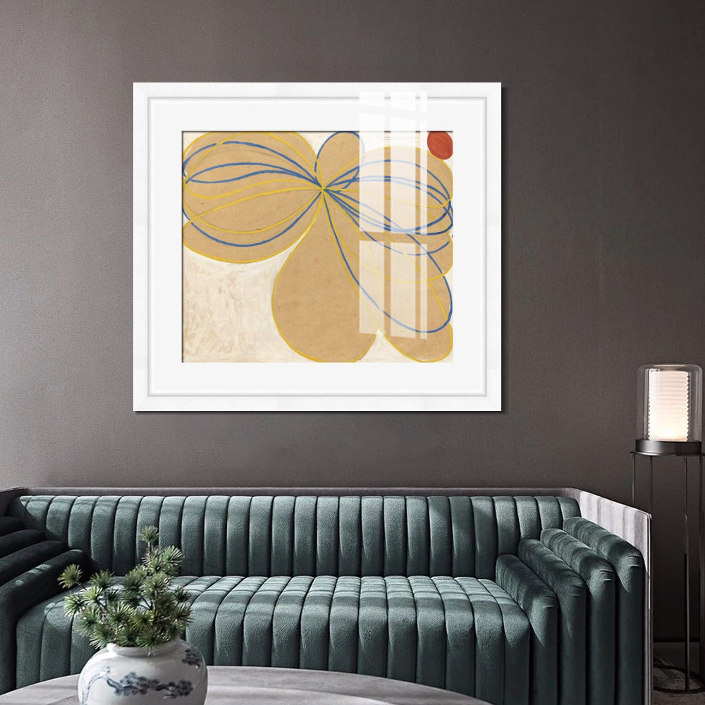 INVIN ART Framed Print Canvas Giclee Art the seven-pointed star no.1,1908 by Hilma Af Klint Wall Art Office