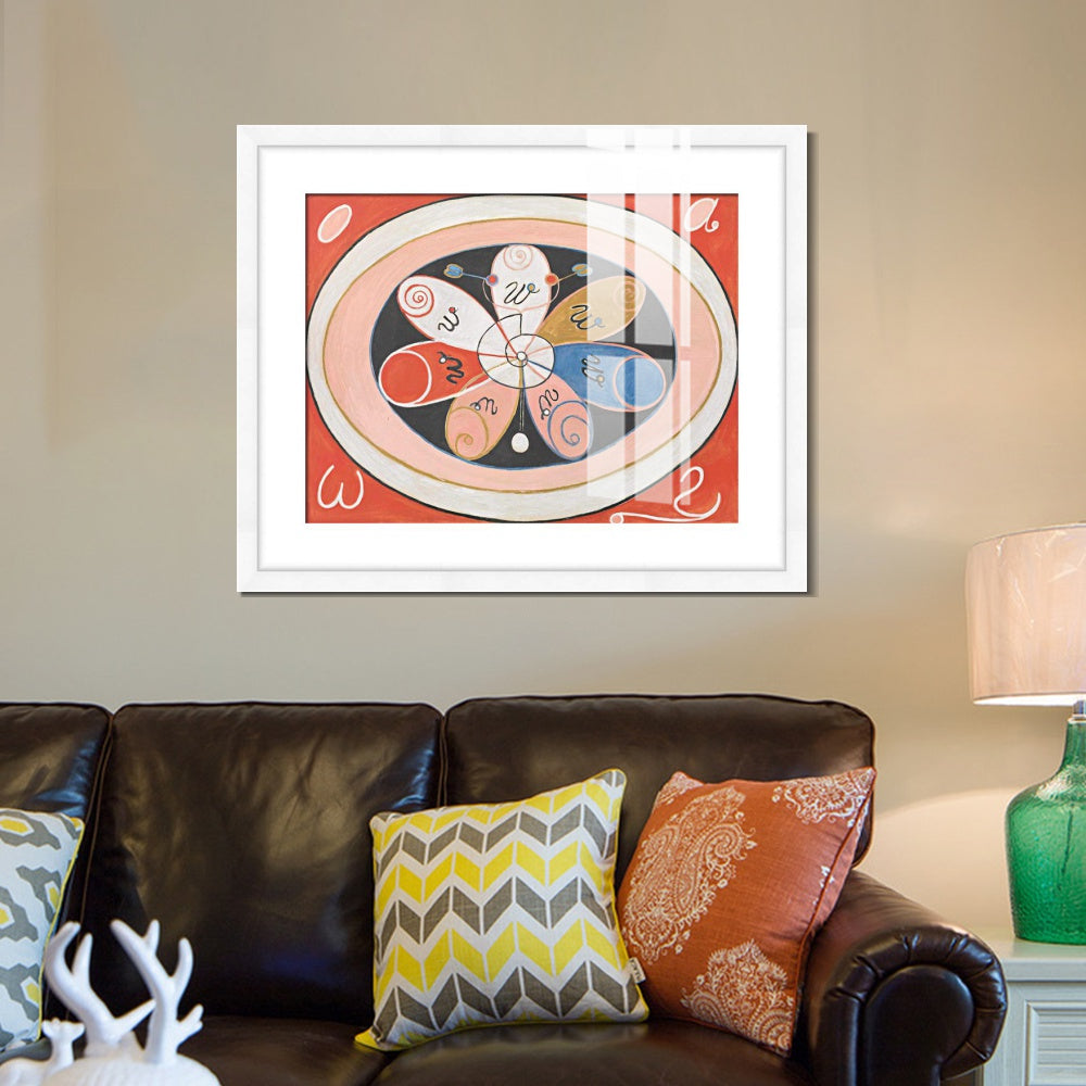 INVIN ART Framed Print Canvas Giclee Art untitled 1908 by Hilma Af Klint Wall Art Office