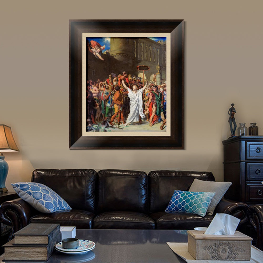 INVIN ART Framed Canvas Art Giclee Print Series#003 by Jean Auguste Dominique Ingres Wall Art