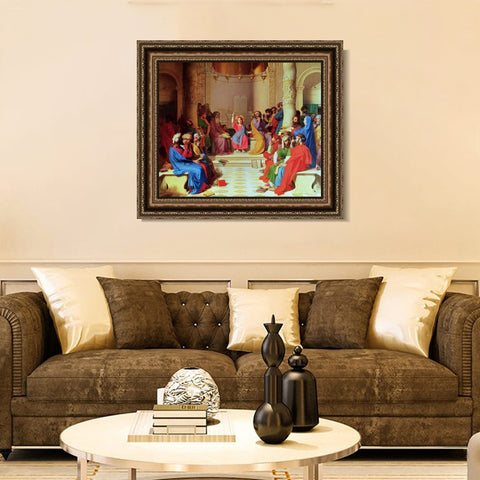 INVIN ART Framed Canvas Art Giclee Print Series#010 by Jean Auguste Dominique Ingres Wall Art Living Room Home Office Decorations