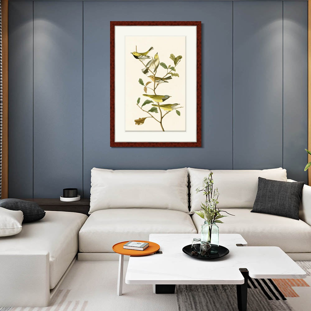INVIN ART Framed Canvas Art Giclee Print Series#144 by John James Audubon  Home Office Wall Art Decorations