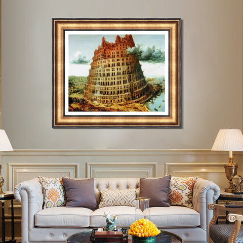 INVIN ART Framed Canvas Art Giclee Print Margaret, the Artist's Wife by Jan Van Eyck Wall Art Living Room Home Office Decorations
