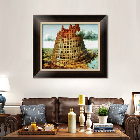 INVIN ART Framed Canvas Art Giclee Print Margaret, the Artist's Wife by Jan Van Eyck Wall Art Living Room Home Office Decorations