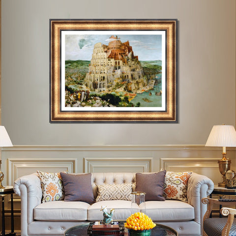 INVIN ART Framed Canvas Art Giclee Print The Arnolfini Portrait by Jan Van Eyck Wall Art Living Room Home Office Decorations