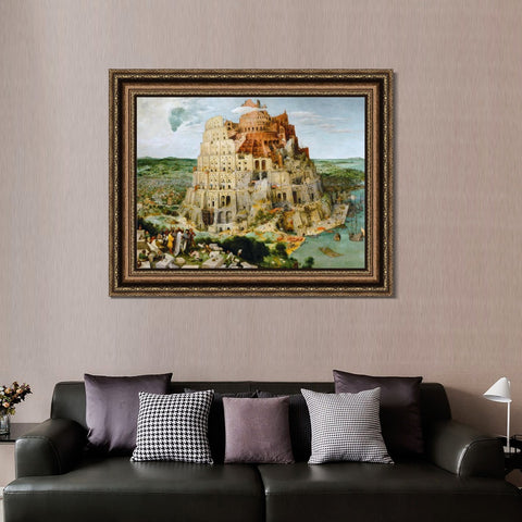 INVIN ART Framed Canvas Art Giclee Print The Arnolfini Portrait by Jan Van Eyck Wall Art Living Room Home Office Decorations