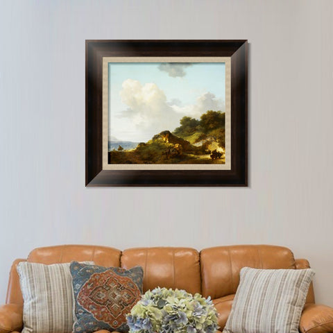 INVIN ART Framed Canvas Art Giclee Print Lyon Honorary Rock Hotel by Jean Honore Fragonard Wall Art Living Room Home Office Decorations
