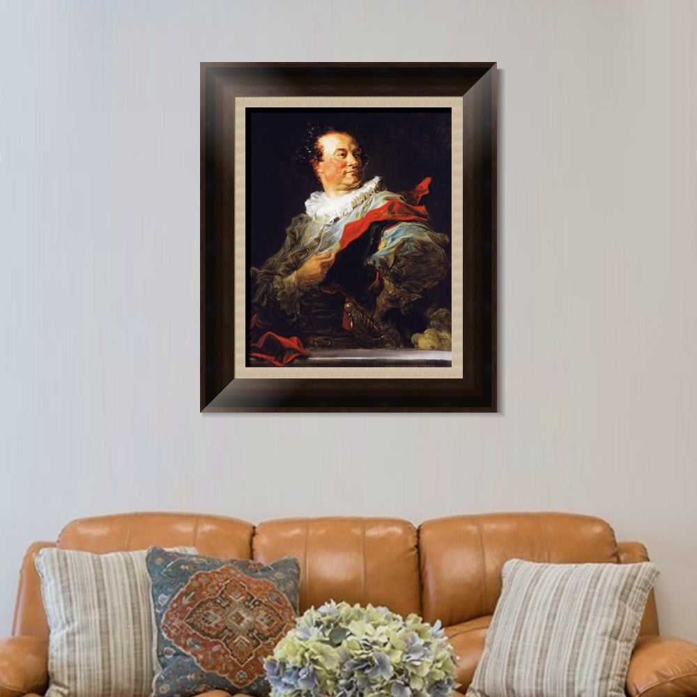 INVIN ART Framed Canvas Art Giclee Print Mr Francois Henri by Jean Honore Fragonard Wall Art Living Room Home Office Decorations