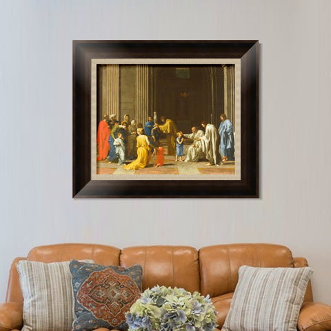 INVIN ART Framed Canvas Art Giclee Print Confirmation by Nicolas Poussin Wall Art Living Room Home Office Decorations