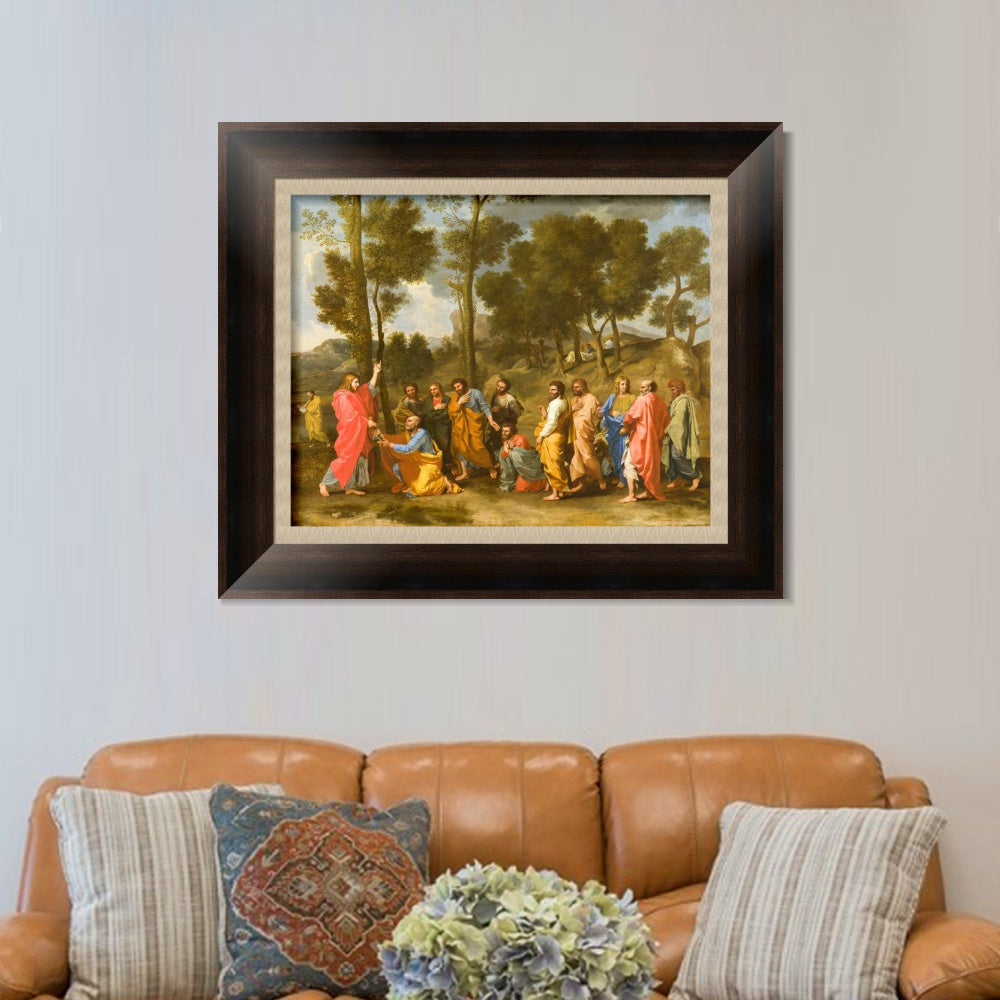 INVIN ART Framed Canvas Art Giclee Print Ordination by Nicolas Poussin Wall Art