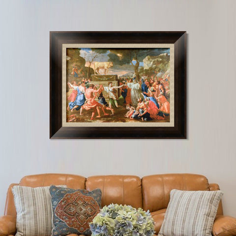 INVIN ART Framed Canvas Art Giclee Print Acis and Galatea by Nicolas Poussin Wall Art Living Room Home Office Decorations