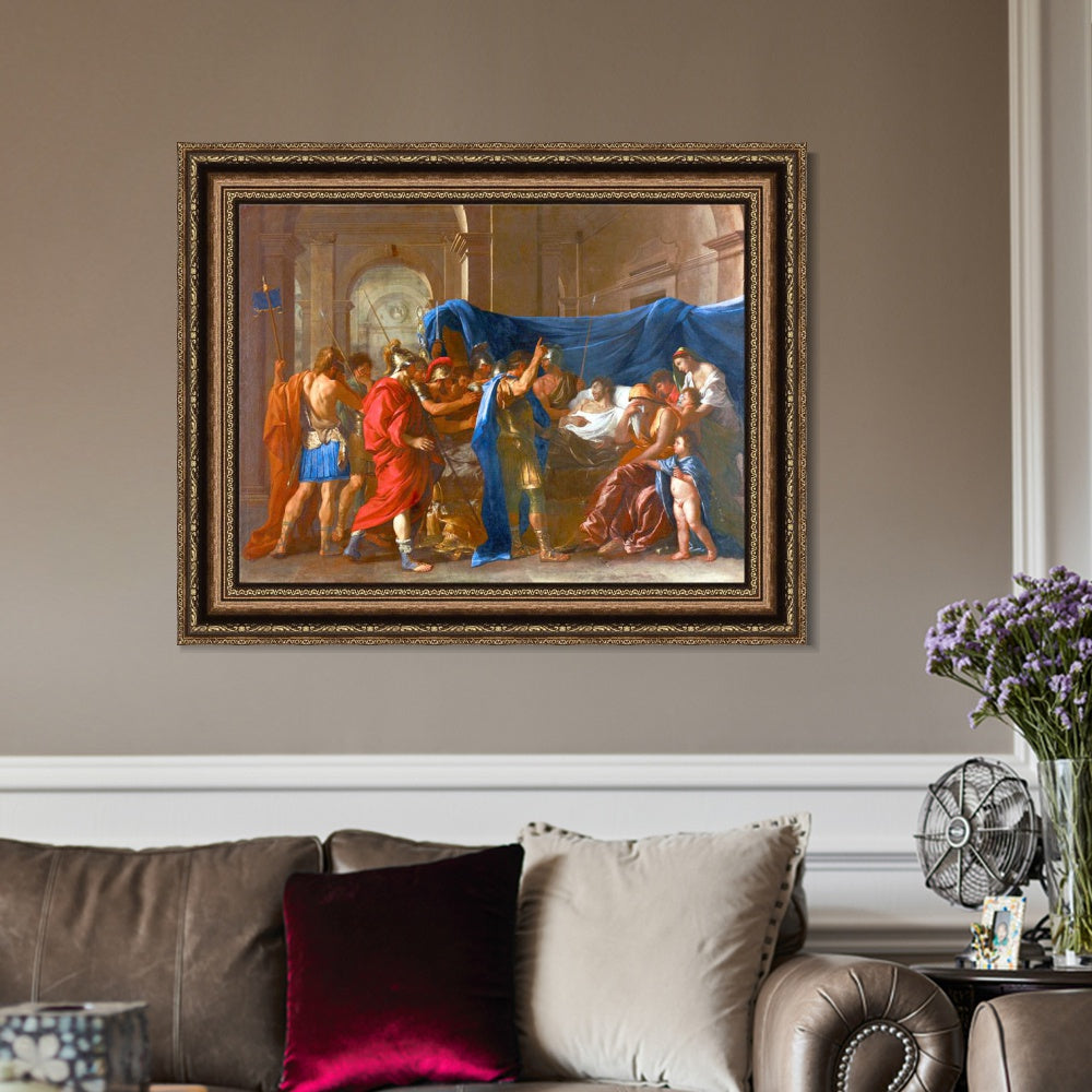 INVIN ART Framed Canvas Art Giclee Print Series#060 by Nicolas Poussin Wall Art