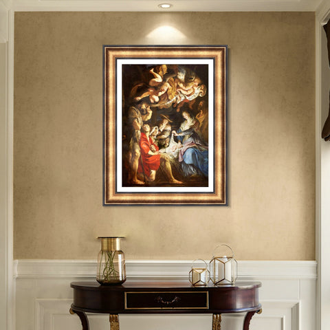 INVIN ART Framed Canvas Art Giclee Print Series#002 by Peter Paul Rubens Wall Art Living Room Home Office Decorations