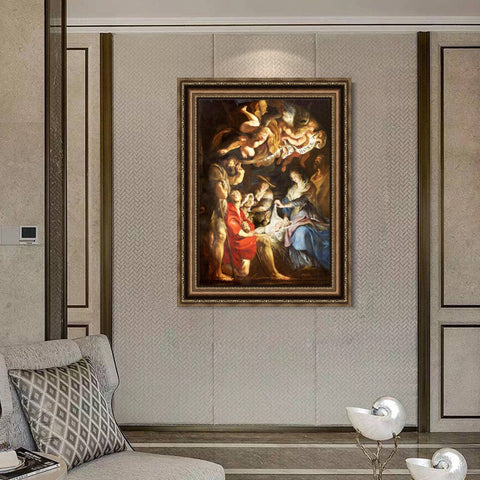INVIN ART Framed Canvas Art Giclee Print Series#002 by Peter Paul Rubens Wall Art Living Room Home Office Decorations