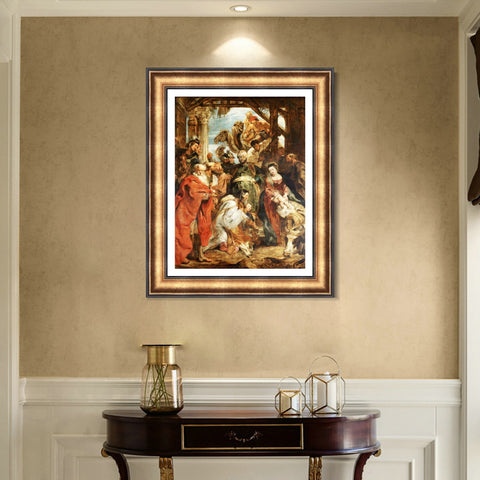 INVIN ART Framed Canvas Art Giclee Print Series#003 by Peter Paul Rubens Wall Art Living Room Home Office Decorations