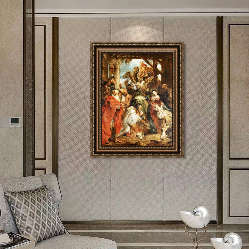 INVIN ART Framed Canvas Art Giclee Print Series#003 by Peter Paul Rubens Wall Art