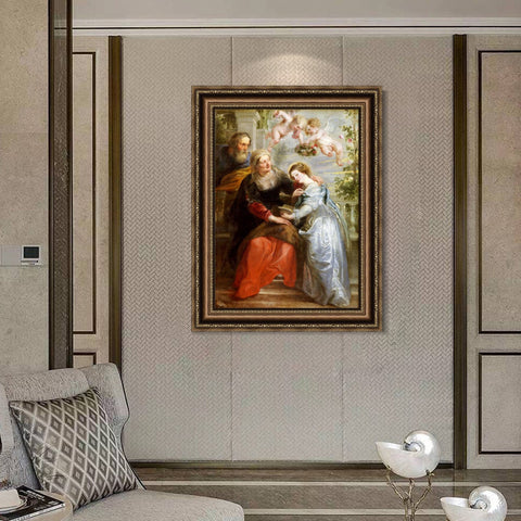 INVIN ART Framed Canvas Art Giclee Print Series#004 by Peter Paul Rubens Wall Art Living Room Home Office Decorations