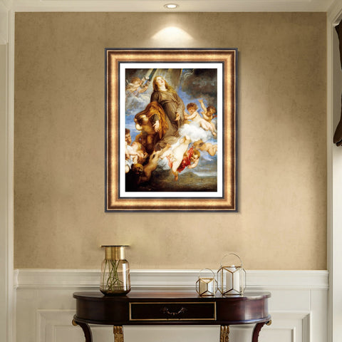 INVIN ART Framed Canvas Art Giclee Print Series#006 by Peter Paul Rubens Wall Art Living Room Home Office Decorations