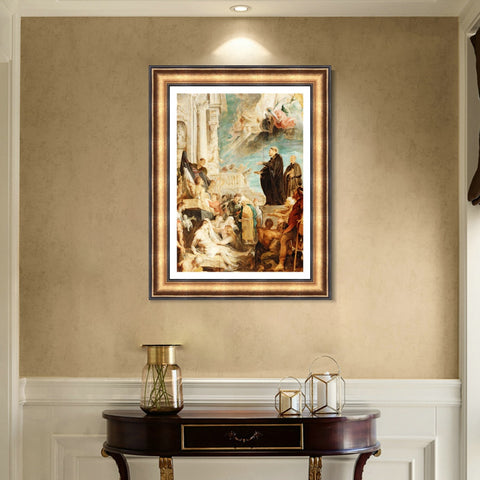 INVIN ART Framed Canvas Art Giclee Print Series#007 by Peter Paul Rubens Wall Art Living Room Home Office Decorations