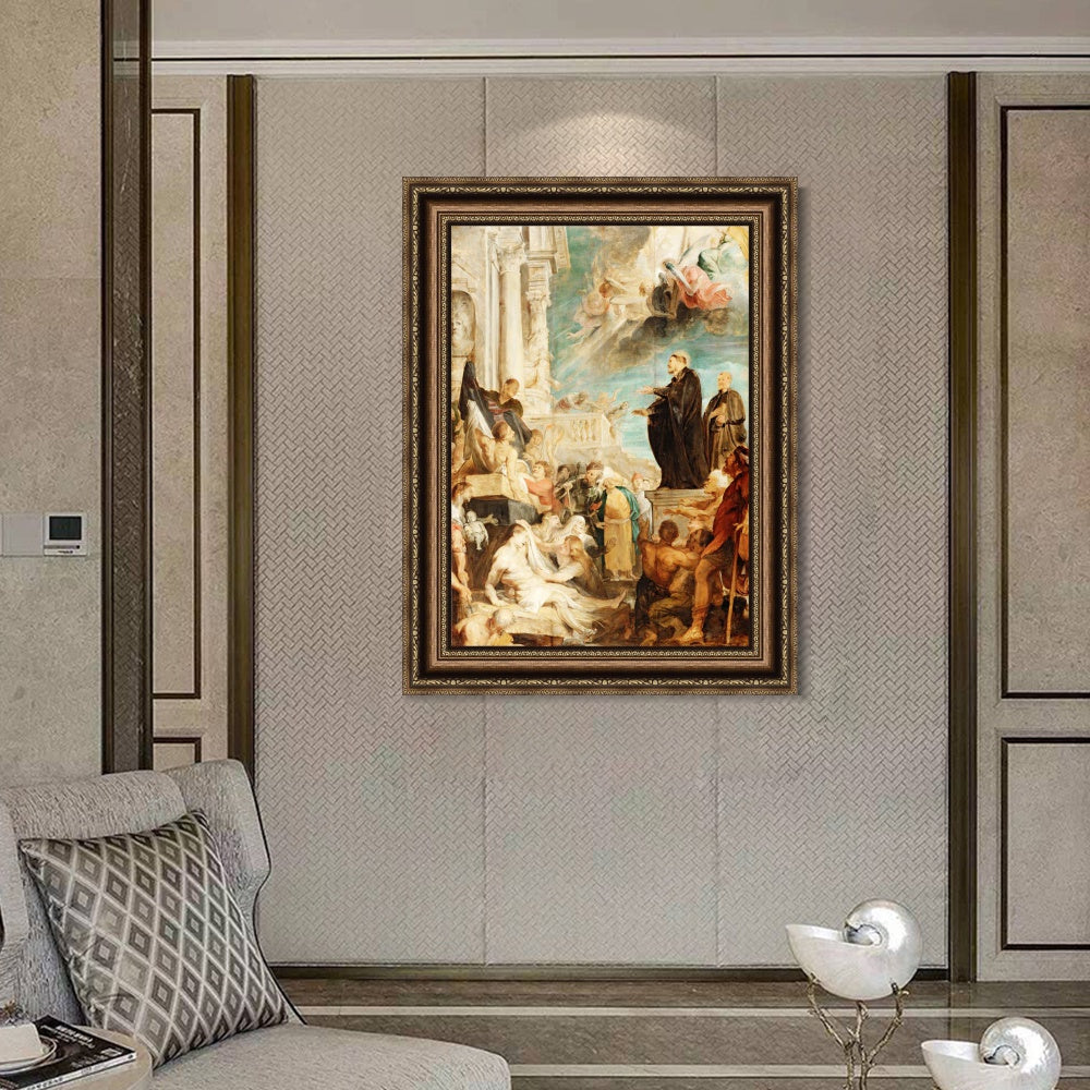INVIN ART Framed Canvas Art Giclee Print Series#007 by Peter Paul Rubens Wall Art