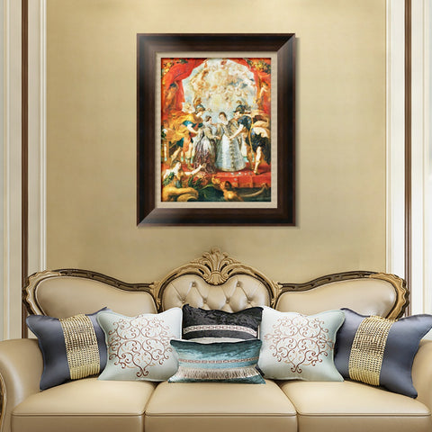 INVIN ART Framed Canvas Art Giclee Print Series#008 by Peter Paul Rubens Wall Art Living Room Home Office Decorations
