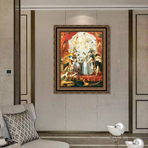 INVIN ART Framed Canvas Art Giclee Print Series#008 by Peter Paul Rubens Wall Art Living Room Home Office Decorations