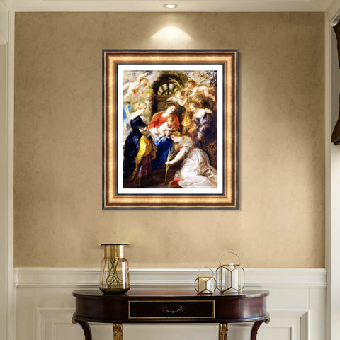 INVIN ART Framed Canvas Art Giclee Print Series#013 by Peter Paul Rubens Wall Art Living Room Home Office Decorations