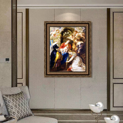 INVIN ART Framed Canvas Art Giclee Print Series#013 by Peter Paul Rubens Wall Art Living Room Home Office Decorations