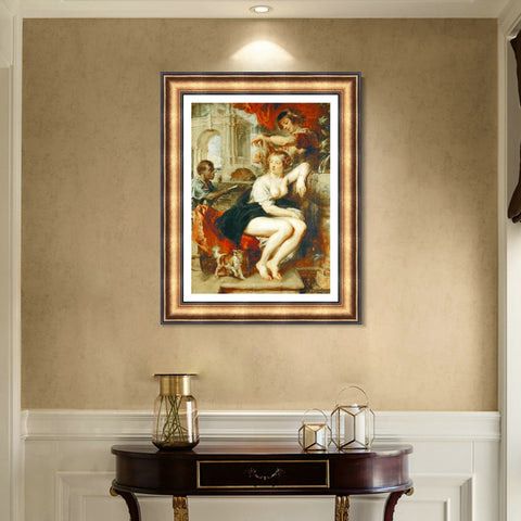 INVIN ART Framed Canvas Art Giclee Print Series#014 by Peter Paul Rubens Wall Art Living Room Home Office Decorations
