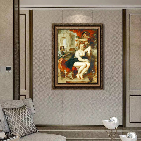 INVIN ART Framed Canvas Art Giclee Print Series#014 by Peter Paul Rubens Wall Art Living Room Home Office Decorations