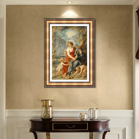 INVIN ART Framed Canvas Art Giclee Print Series#015 by Peter Paul Rubens Wall Art Living Room Home Office Decorations