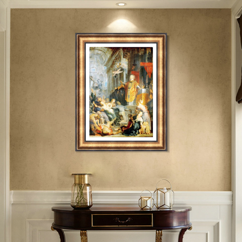 INVIN ART Framed Canvas Art Giclee Print Series#016 by Peter Paul Rubens Wall Art Living Room Home Office Decorations