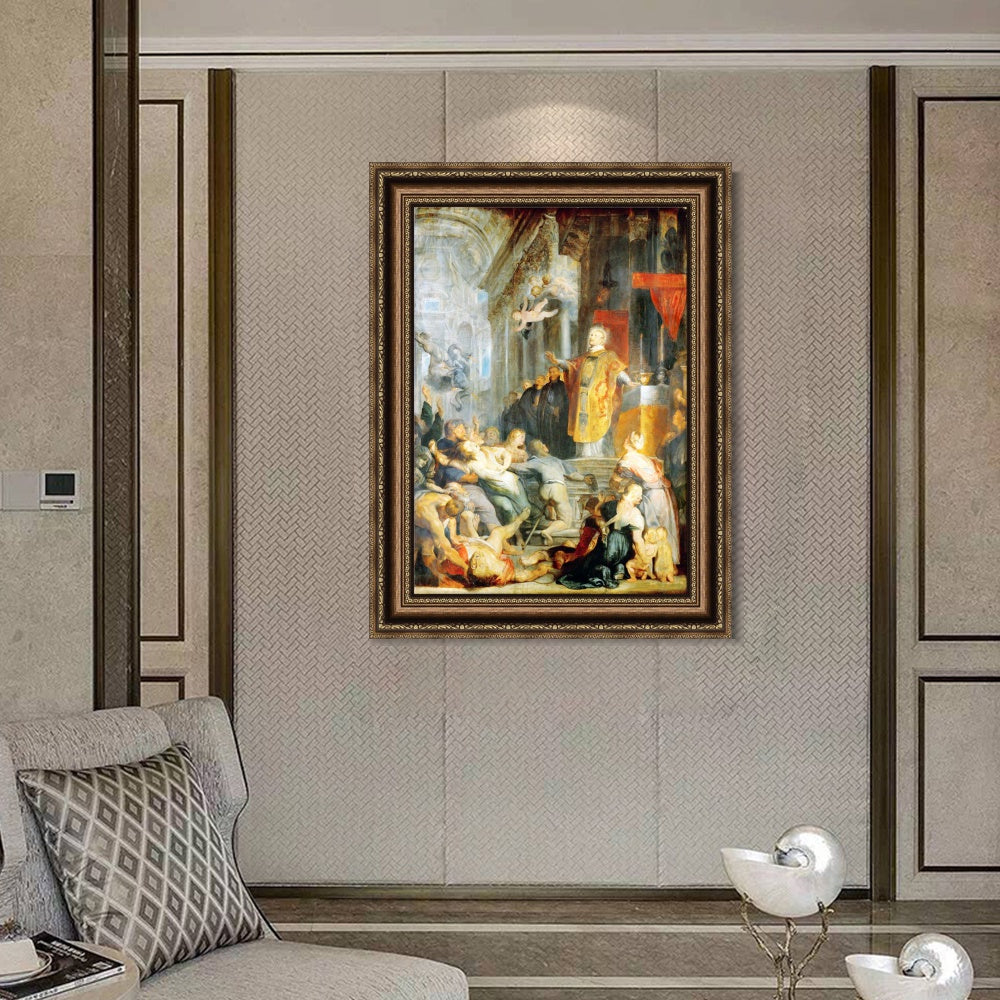 INVIN ART Framed Canvas Art Giclee Print Series#016 by Peter Paul Rubens Wall Art Living Room Home Office Decorations