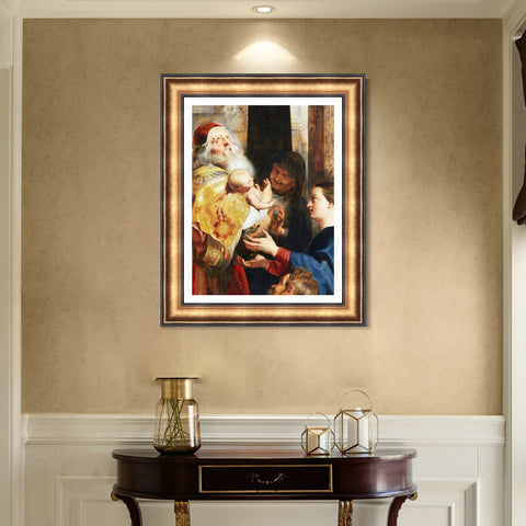INVIN ART Framed Canvas Art Giclee Print Series#018 by Peter Paul Rubens Wall Art Living Room Home Office Decorations
