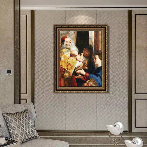 INVIN ART Framed Canvas Art Giclee Print Series#018 by Peter Paul Rubens Wall Art Living Room Home Office Decorations