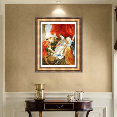 INVIN ART Framed Canvas Art Giclee Print Series#021 by Peter Paul Rubens Wall Art Living Room Home Office Decorations