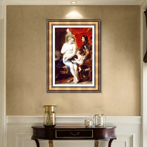 INVIN ART Framed Canvas Art Giclee Print Series#022 by Peter Paul Rubens Wall Art Living Room Home Office Decorations